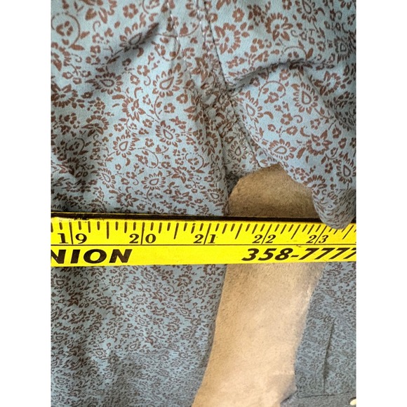 Red Dirt Rafter C Collection Men's Long Sleeve Snap Shirt M L Blue Floral - Picture 8 of 13